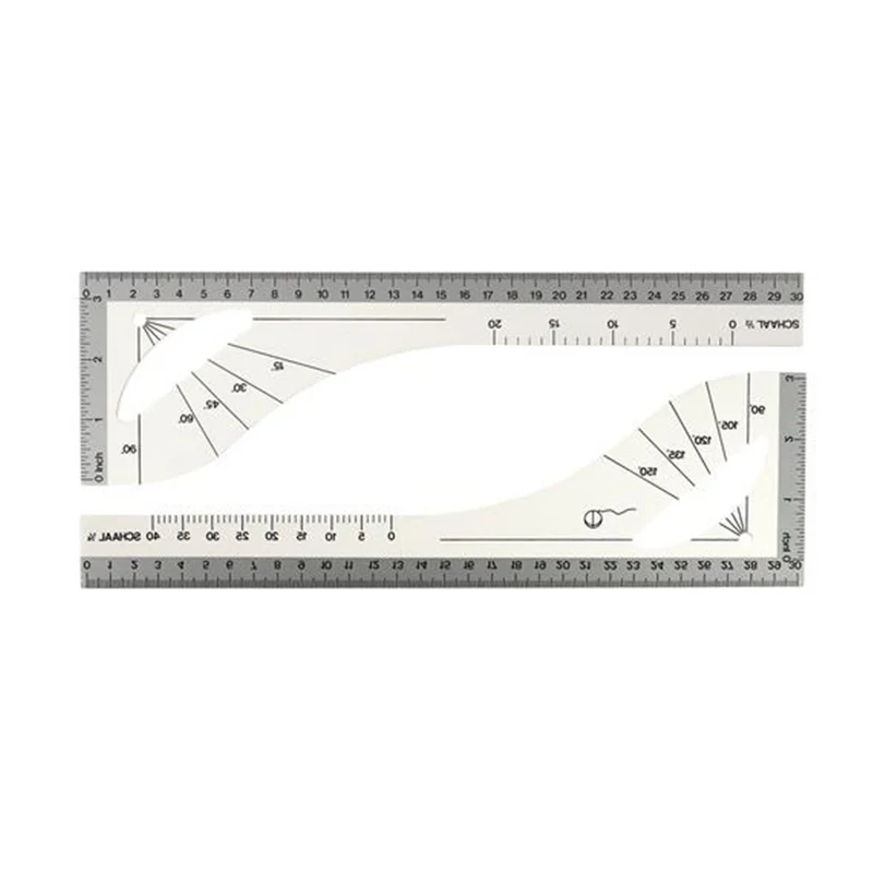 Restyle Schneiderlineal / Zeichenhaken 30 cm