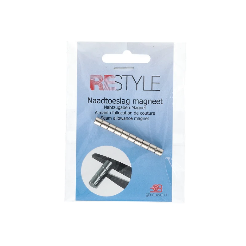 Restyle Nahtzugabe-Magnete 5 mm, 10 Stück