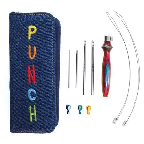 KnitPro Vibrant Punch Needles Set Blau Blau