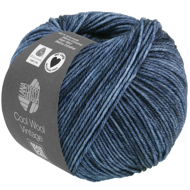 Lana Grossa Cool Wool Vintage 7366 Dunkelblau