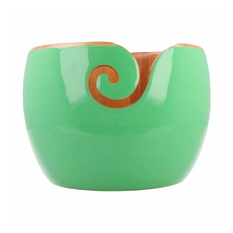 Scheepjes Yarn Bowl, afrikanisches Sandelholz, Grün, 17,5 x 12 cm