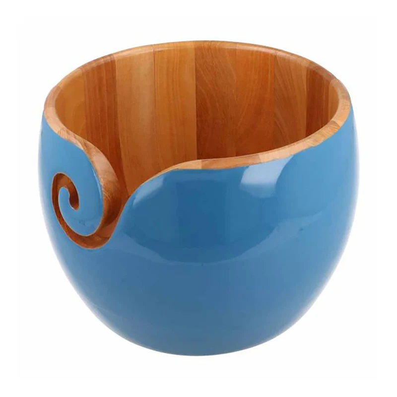 Scheepjes Yarn Bowl „Afrikanisches Sandelholz“ Blau 17,5 x 12 cm