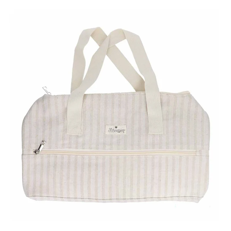 Scheepjes Strickkorb 45 x 16,5 x 19,5 cm, gestreift, beige