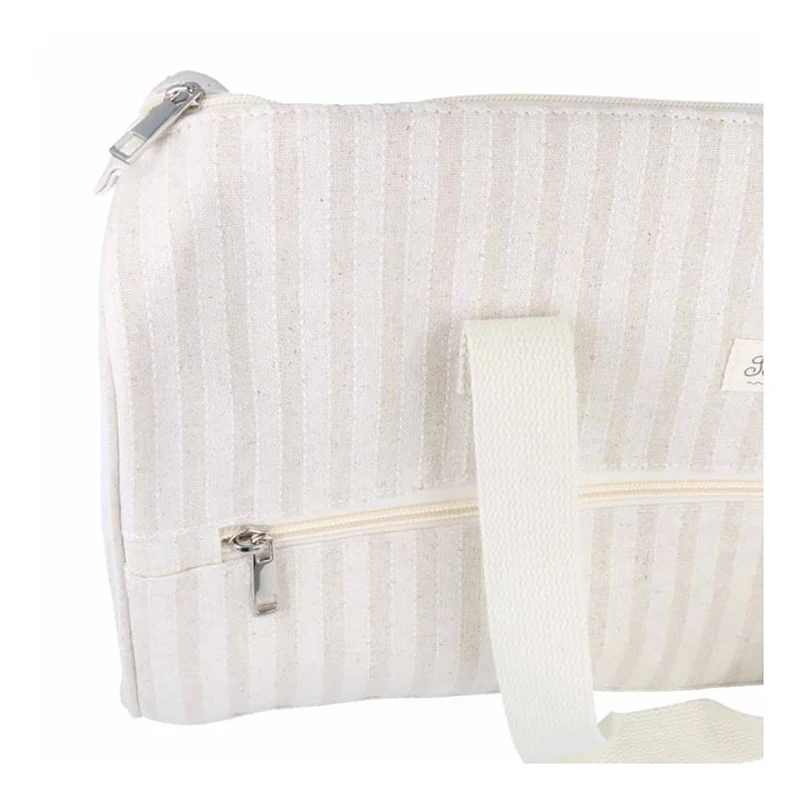 Scheepjes Strickkorb 45 x 16,5 x 19,5 cm, gestreift, beige