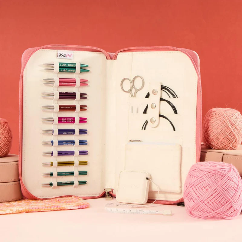 KnitPro Zing Special Regal-Set 10 cm, austauschbare Spitzen 3–8 mm