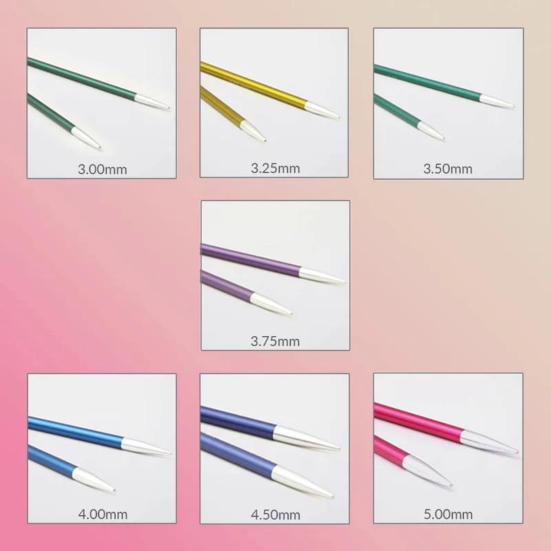 KnitPro Zing Special Midi-Set 10 cm, austauschbare Spitzen 3–5 mm