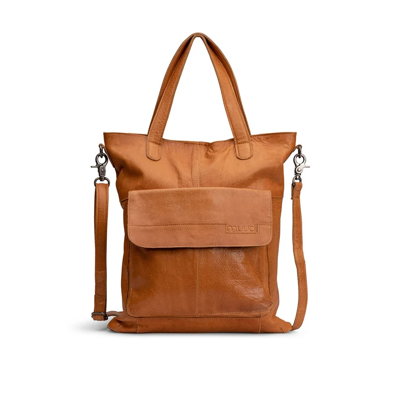 MUUD Arendal Whisky – Handgefertigte Ledertasche für Handarbeitsprojekte, 35 x 34 cm
