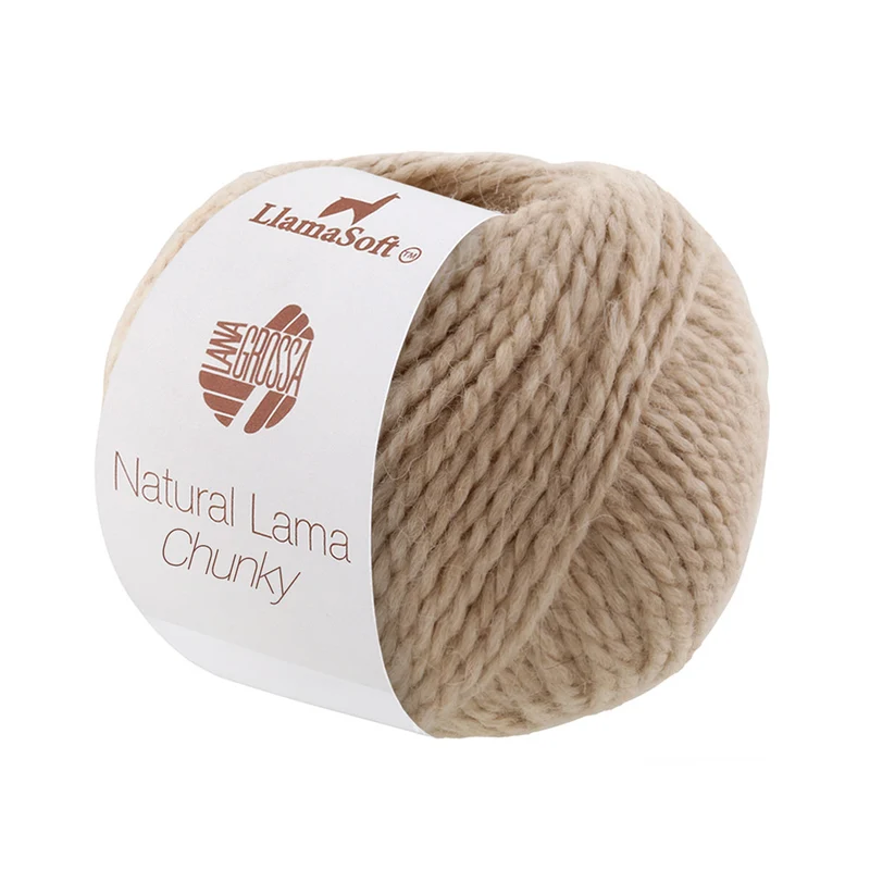Lana Grossa Natural Lama Chunky 010 Hellbeige