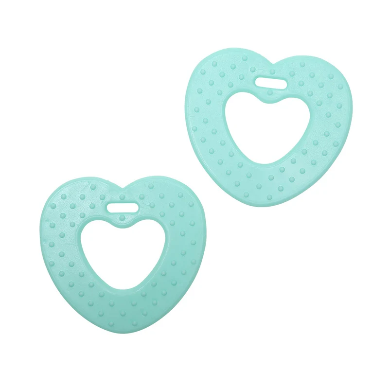 Go Handmade Herzchen-Beißringe 12 Mint