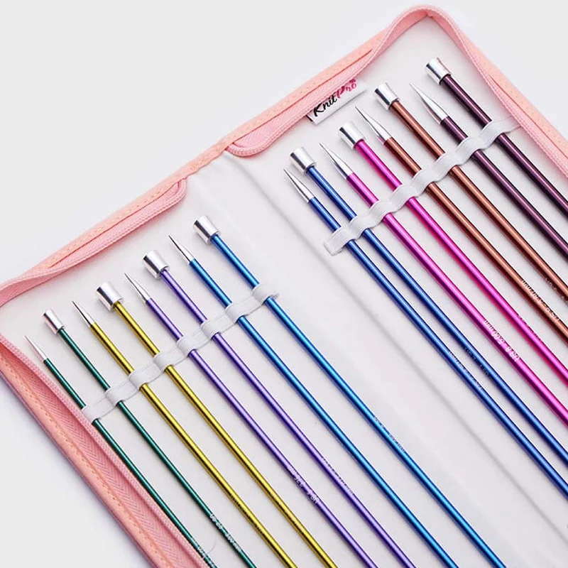 KnitPro Zing Stricknadeln-Set 25 cm, 2,50–6,00 mm