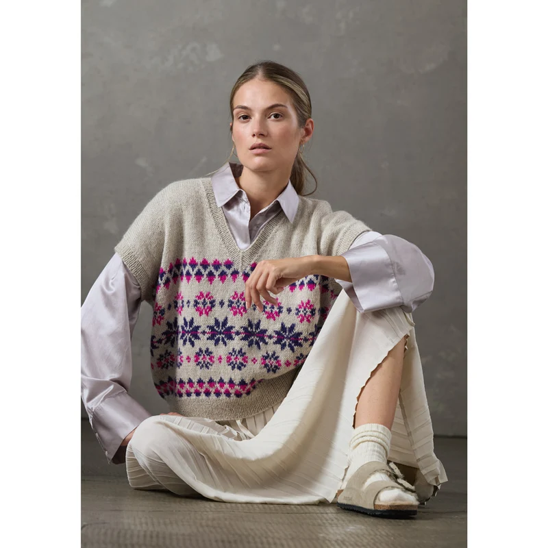 Lana Grossa Natural Lama Chunky 014 Grau-Braun