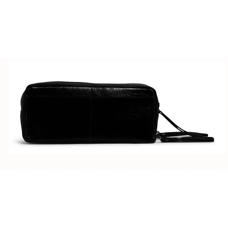 MUUD Harmony Black – Handgefertigte Ledertasche in Schwarz – 9 x 22 cm