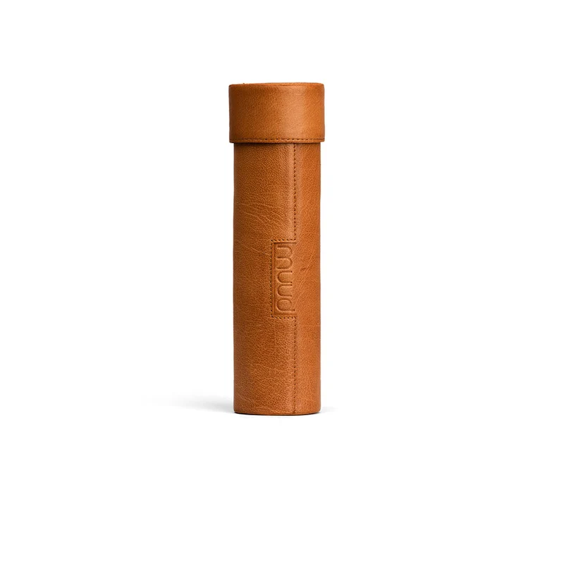 MUUD Upsala Whisky – Handgefertigte Aufbewahrungshülle aus Leder, 23 x 6 x 5,5 cm