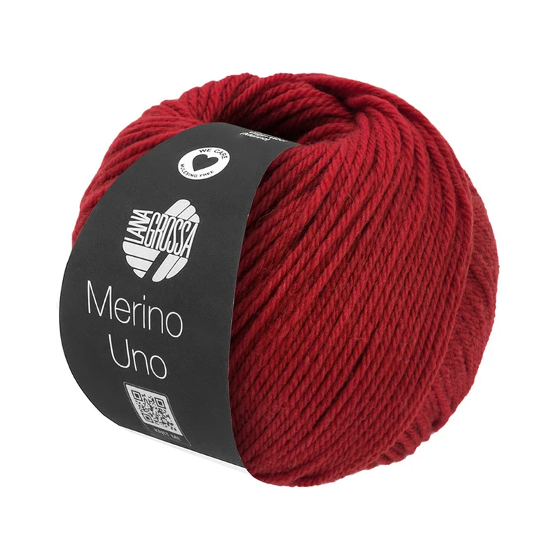 Lana Grossa Merino Uno 082 Dunkelrot