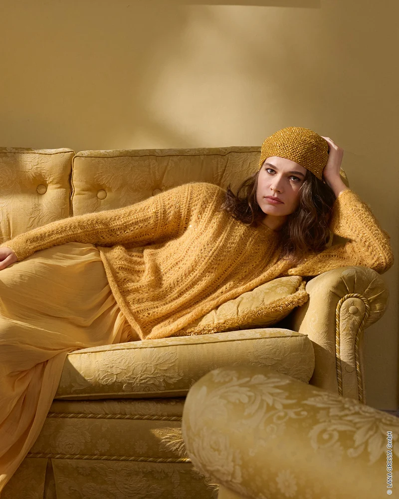 Lana Grossa Glamour 020 Dunkelrot