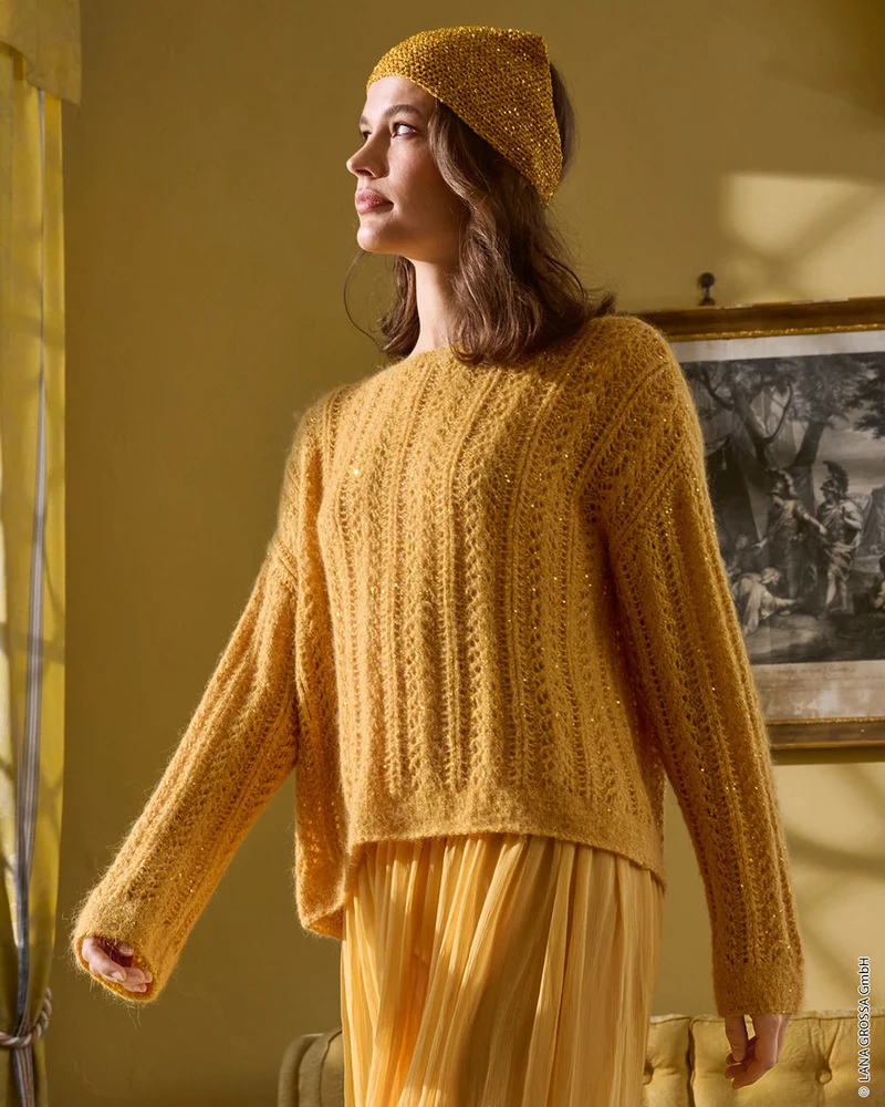 Lana Grossa Glamour 020 Dunkelrot