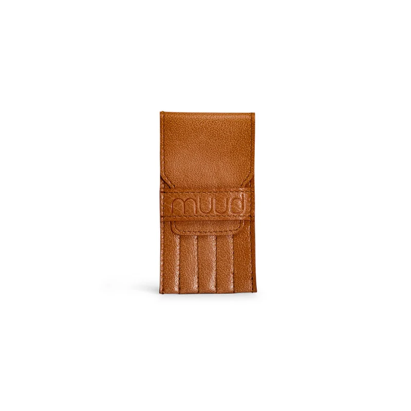 MUUD Eva Whisky – Handgefertigtes Lederetui für Nadeln, 12 x 6 cm