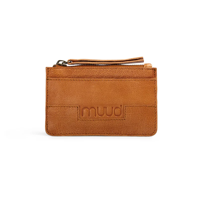 MUUD Dallas Whisky – Handgefertigte Lederbrieftasche 8 x 13 cm