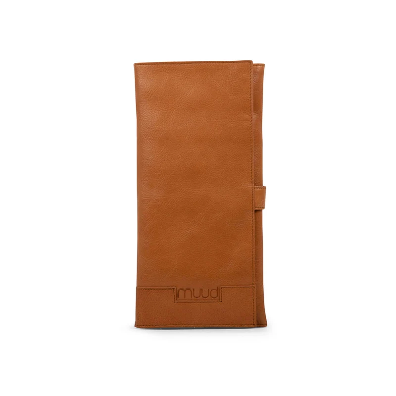 MUUD Lucy Whisky – Handgefertigtes Lederetui für Stricknadeln, 30 x 43 x 15 cm (L x B x H)