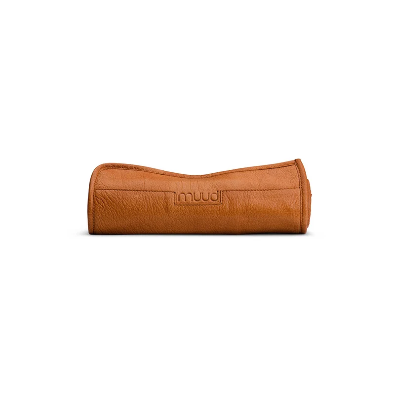 MUUD Bea Whisky – Handgefertigtes Lederetui für Stricknadeln O25xO49OxØC10cm