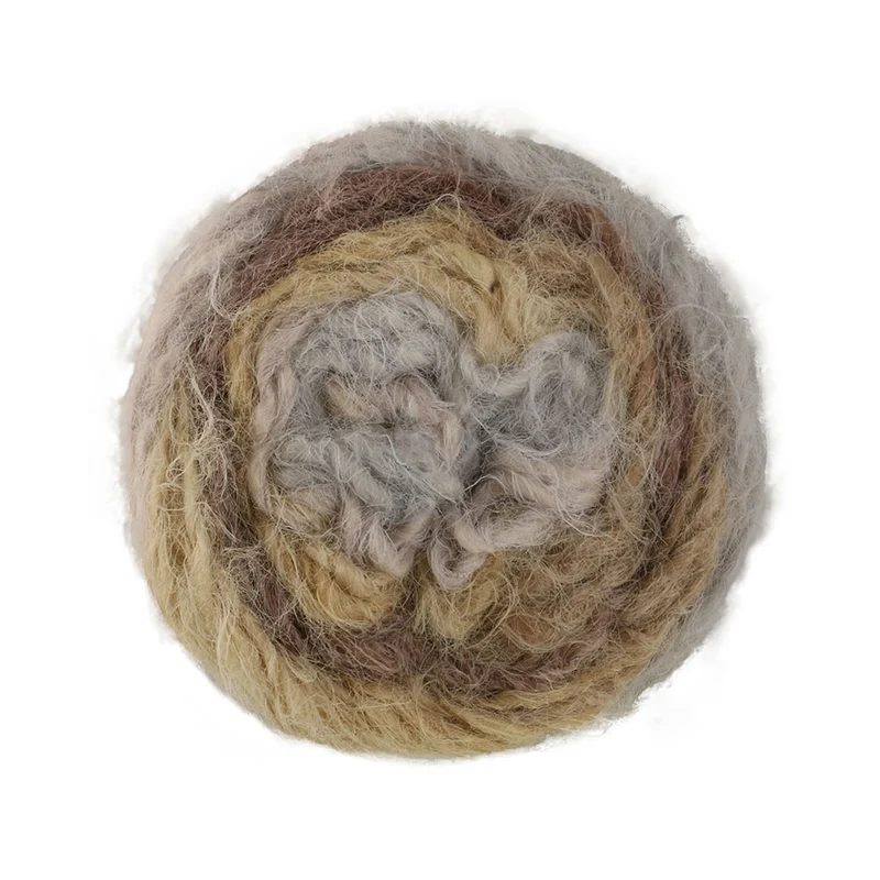 Lana Grossa Basta Mista 108 Beige/Hellgrau/Grau/Taupe/Graugrün/Dunkelbraun