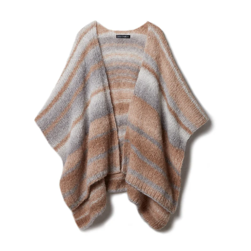 Lana Grossa Gigante 0014 Violett/Violettblau/Moosgrün/Khaki/Ocker