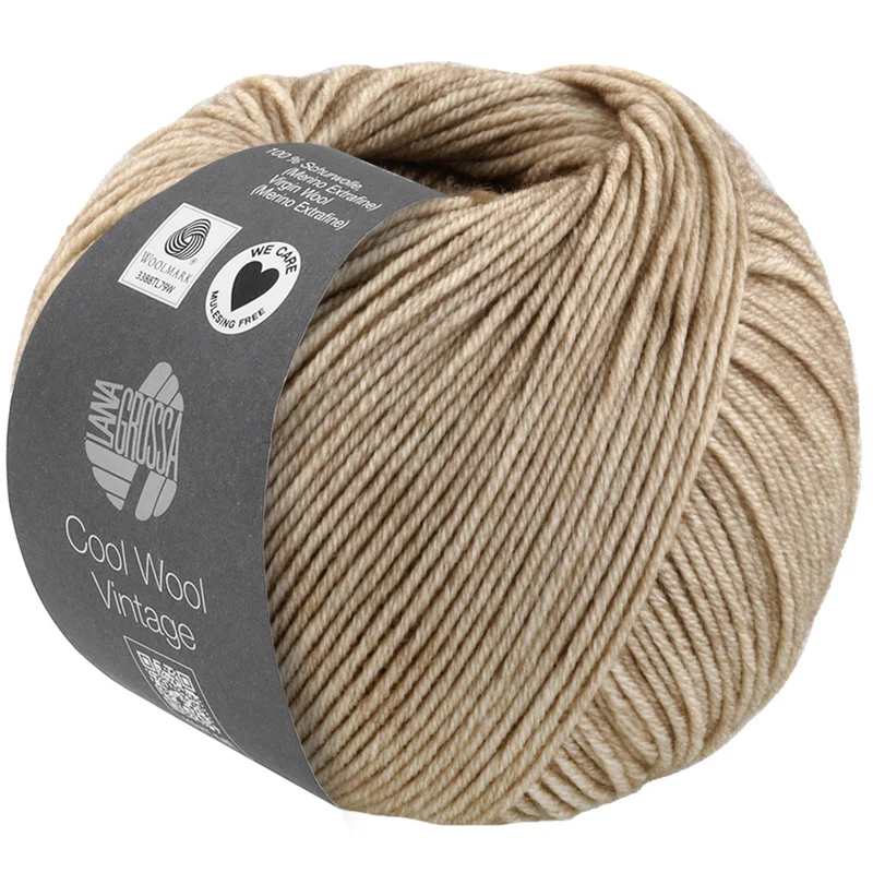Lana Grossa Cool Wool Vintage 7382 Sandbeige