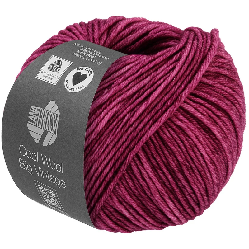 Lana Grossa Cool Wool Vintage Big 7177 Indisches Rot