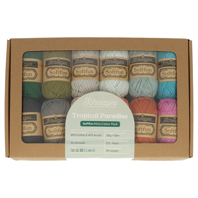 Scheepjes Softfun Colour Pack 12 x 20 g Tropical Paradise