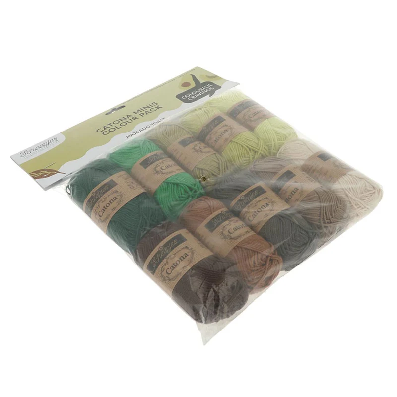 Scheepjes Catona Colour Pack Avocado Toast 10 x 25 g
