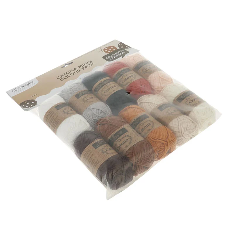 Scheepjes Catona Colour Pack Cookies 10 x 25 g