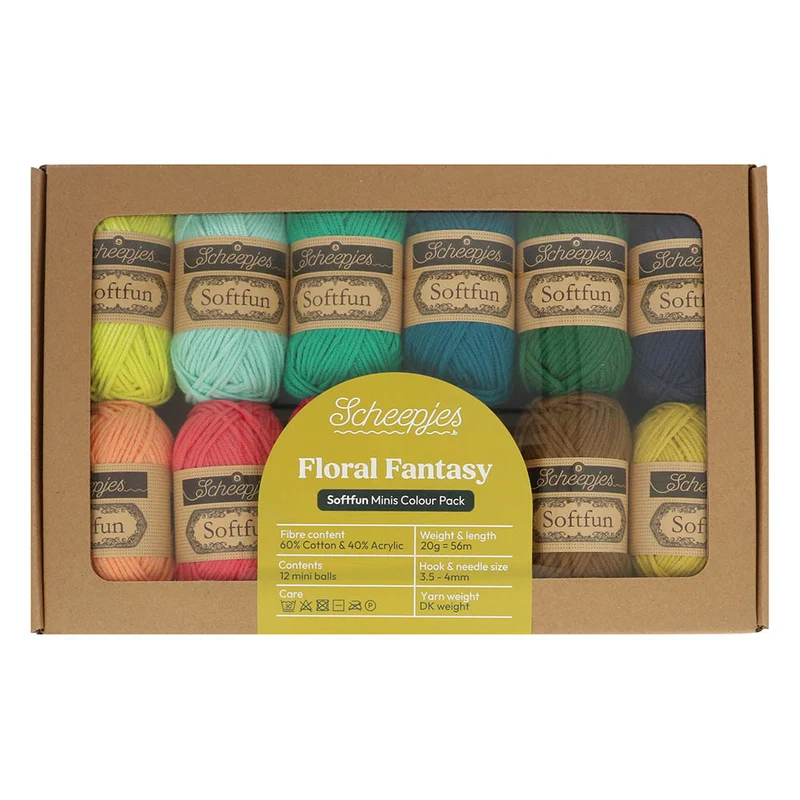 Scheepjes Softfun Colour Pack 12 x 20 g Floral Fantasy