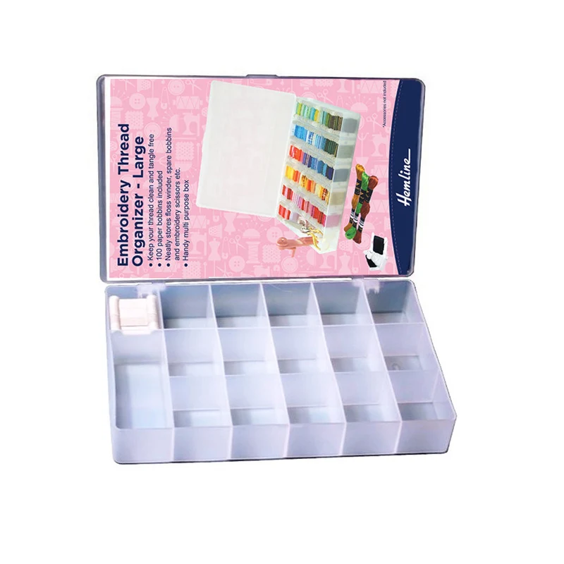 Hemline Aufbewahrungsbox für Stickgarn, groß