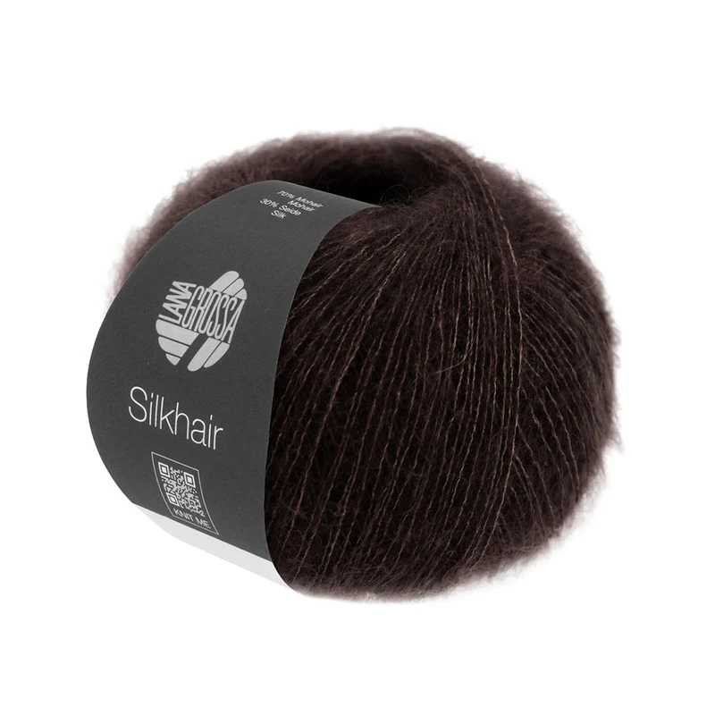 Lana Grossa Silkhair 209 Schwarz Braun