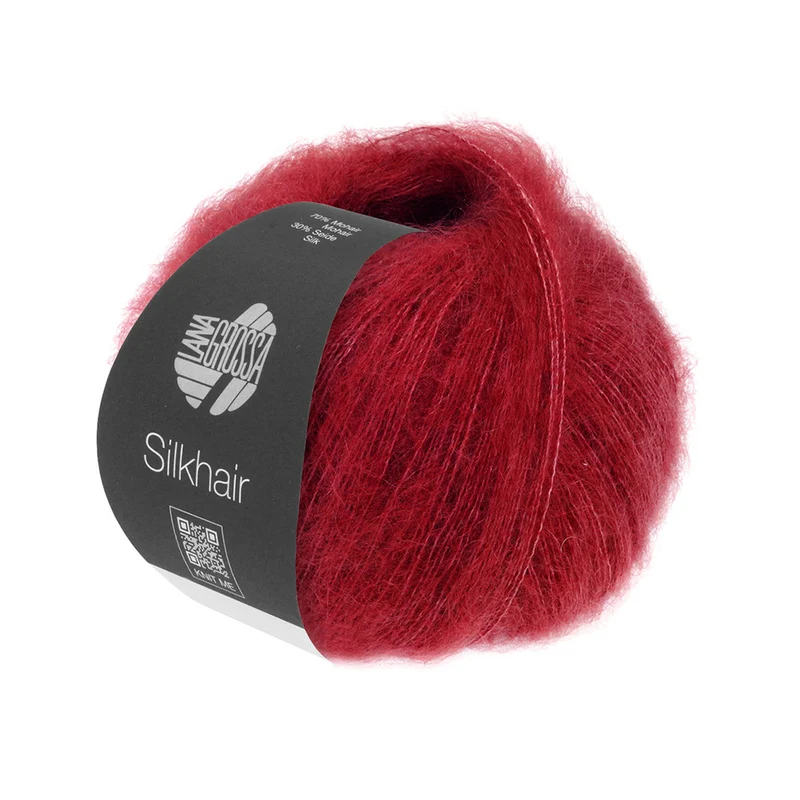Lana Grossa Silkhair 208 Weinrot