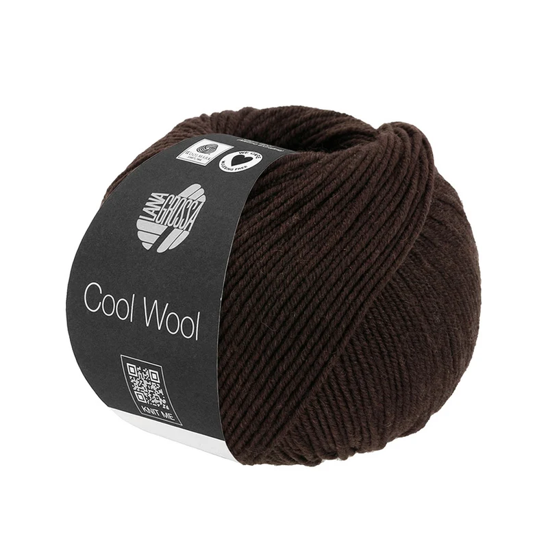 Lana Grossa Cool Wool 2113 Schwarz-Braun