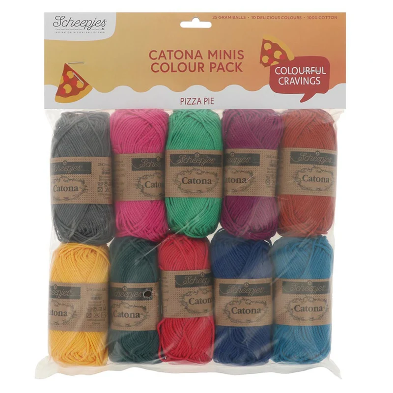 Scheepjes Catona Colour Pack Pizza Pie 10 x 25 g
