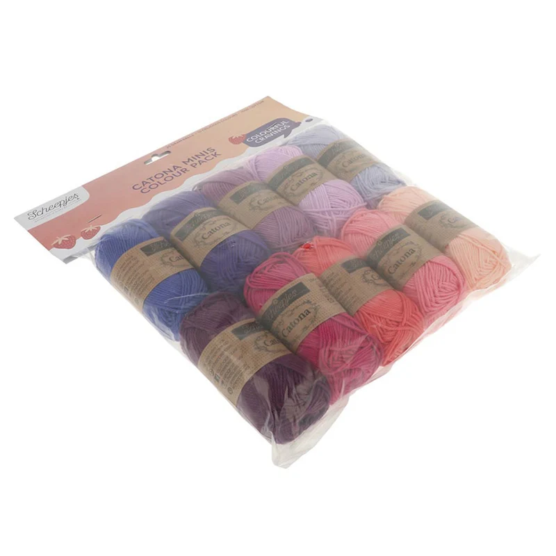 Scheepjes Catona Colour Pack Berry Bliss 10 × 25 g