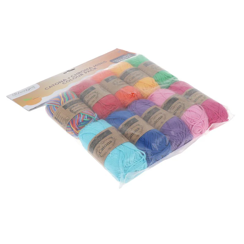 Scheepjes Catona und Chroma Colour Pack „Fruit Platter“ 10 × 25 g