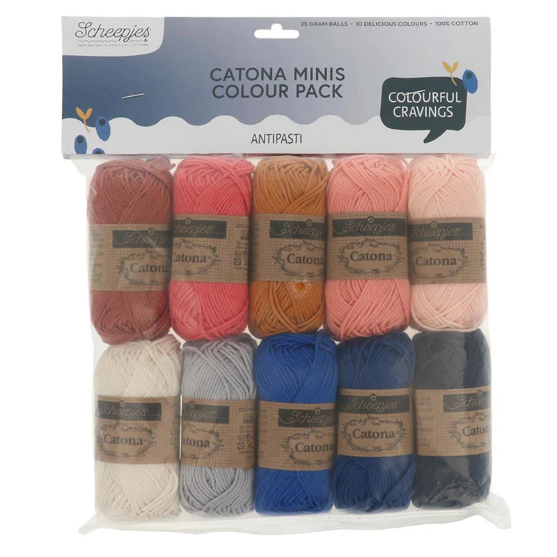 Scheepjes Catona Colour Pack Antipasti 10 × 25 g