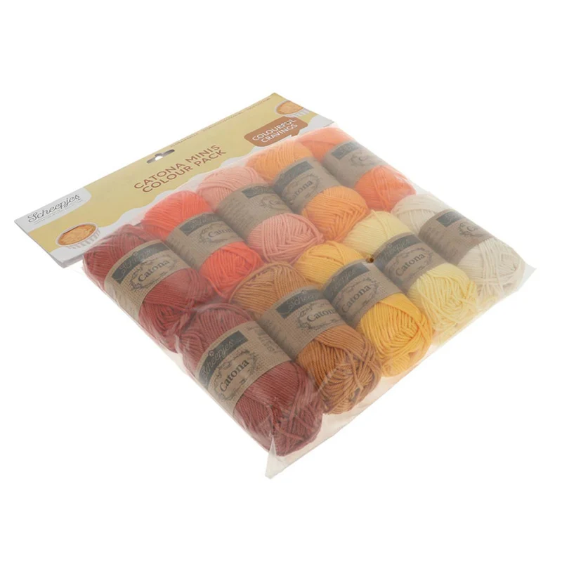 Scheepjes Catona Colour Pack Crème Brûlée 10 x 25 g