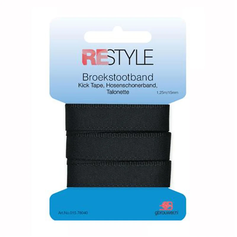 Restyle-Beinschoner 15 mm x 1,25 Meter 000 Schwarz
