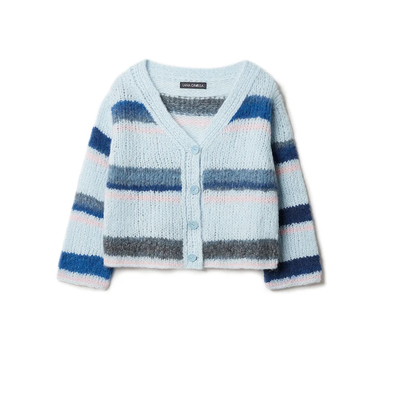 Lana Grossa Gigante 002 Dunkelviolett/Gelb/Grauviolett/Orange/Blau-Violett
