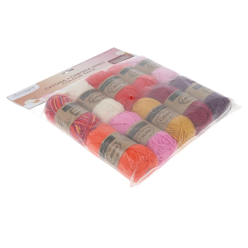 Scheepjes Catona und Chroma Colour Pack „Summer Sherbet“ 10 × 25 g