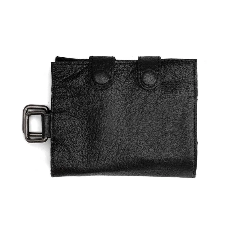 MUUD Carita B Black – Handgefertigte Ledereinlage 14 x 21 cm für Stricknadelspitzen