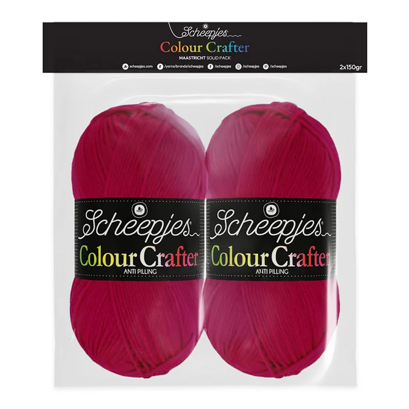 Scheepjes Colour Crafter Solid Pack 2 x 150 g Maastricht