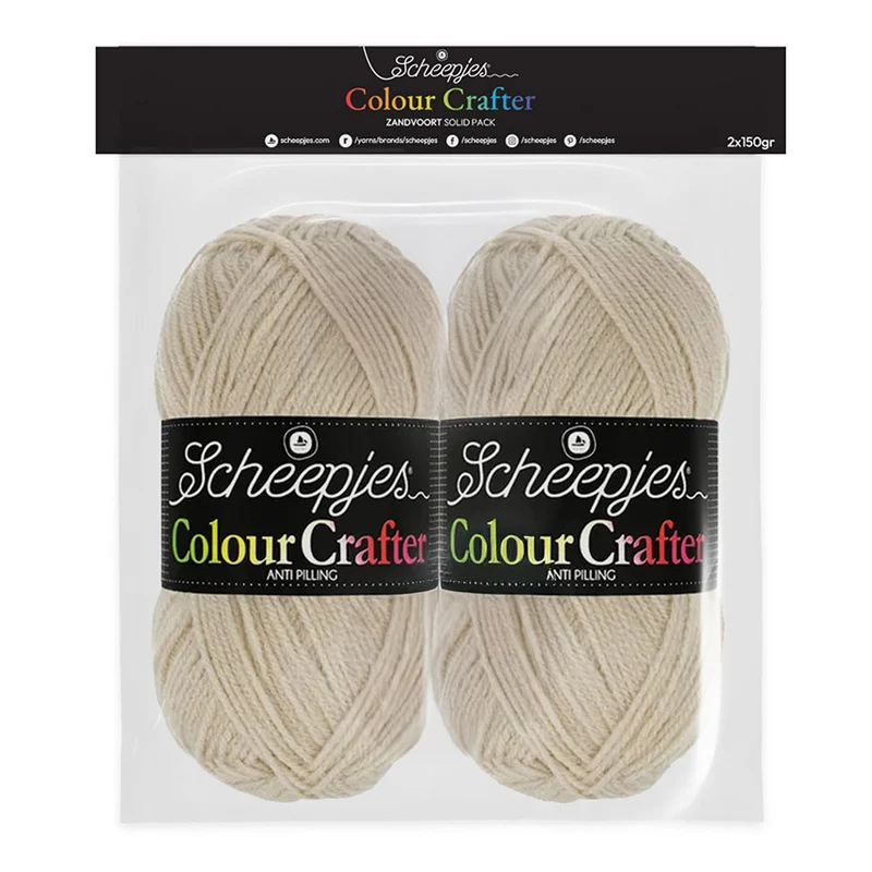 Scheepjes Colour Crafter Solid Pack 2 x 150 g Zandvoort