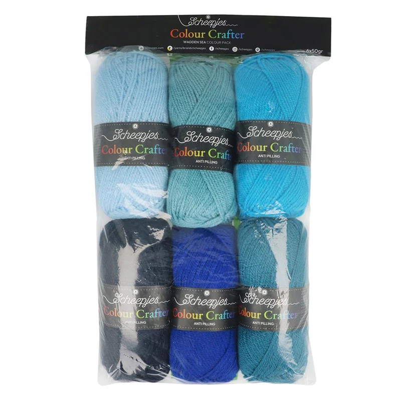 Scheepjes Colour Crafter Colour Pack 6 x 50 g Wadden Sea