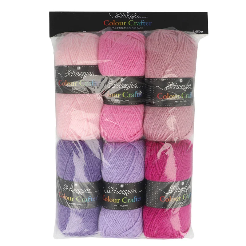 Scheepjes Colour Crafter Colour Pack 6 x 50 g Tulip Fields