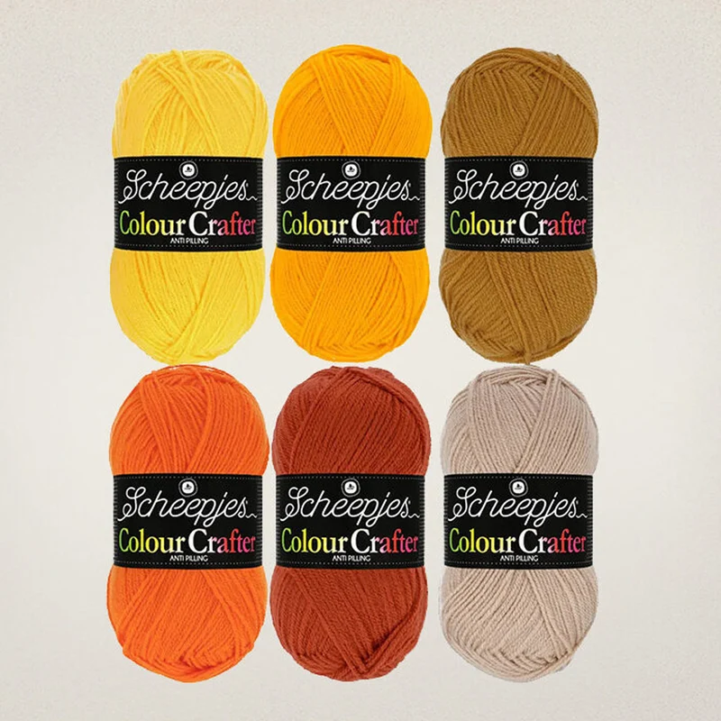 Scheepjes Colour Crafter Colour Pack 6 x 50 g Clogs
